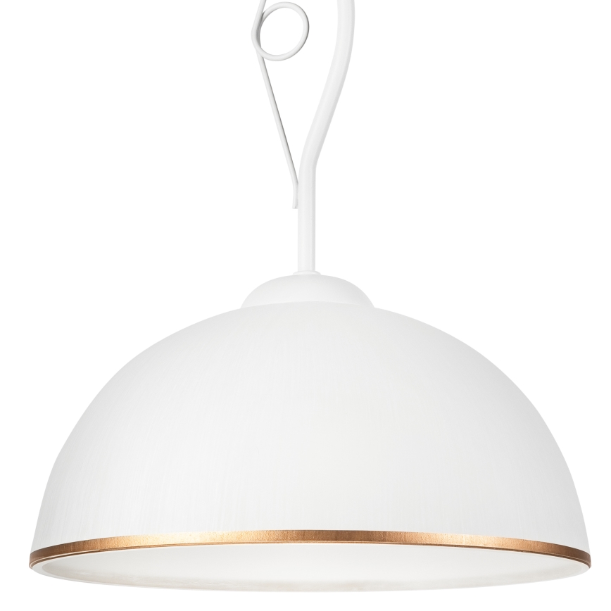 Hanglamp met vaste pendel RETRO II 1xE27/60W/230V wit