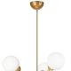 Hanglamp met vaste pendel RUBBY BALL 6xG9/5W/230V goud