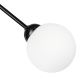 Hanglamp met vaste pendel RUBBY BALL 6xG9/5W/230V zwart