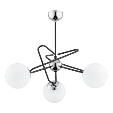 Hanglamp met vaste pendel SAGITO 3xE14/10W/230V chroom