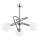 Hanglamp met vaste pendel SAGITO 3xE14/10W/230V chroom