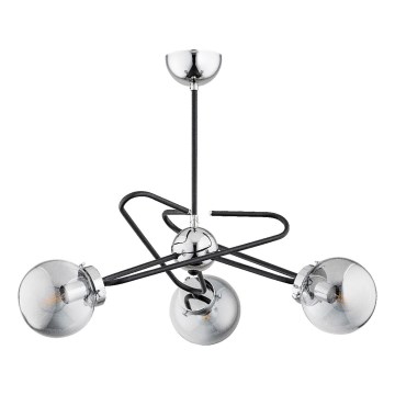Hanglamp met vaste pendel SAGITO 3xE14/10W/230V glanzend chroom