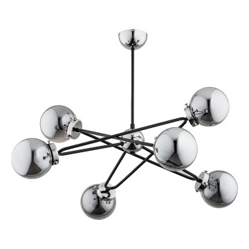 Hanglamp met vaste pendel SAGITO 6xE14/10W/230V glanzend chroom