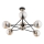 Hanglamp met vaste pendel SAGITO 6xE14/10W/230V goud