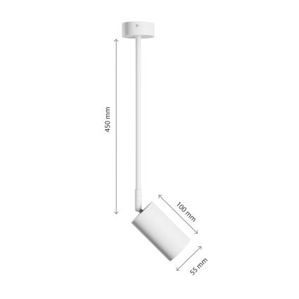 Hanglamp met vaste pendel VARIOSA 1xGU10/10W/230V wit