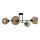 Hanglamp met vaste pendel VASCO 4xE27/60W/230V zwart/gerookt beige