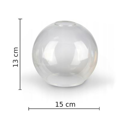 Hanglamp met vaste pendel VASCO 6xE27/60W/230V zwart/doorzichtig