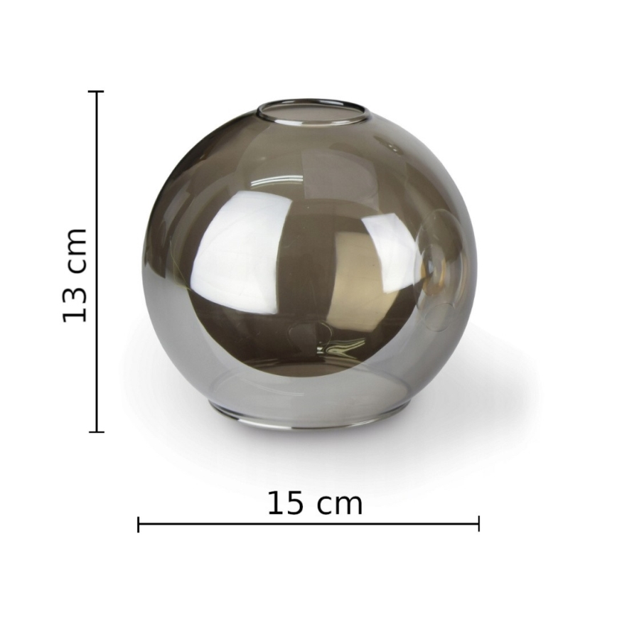 Hanglamp met vaste pendel VASCO 6xE27/60W/230V zwart/gerookt zwart