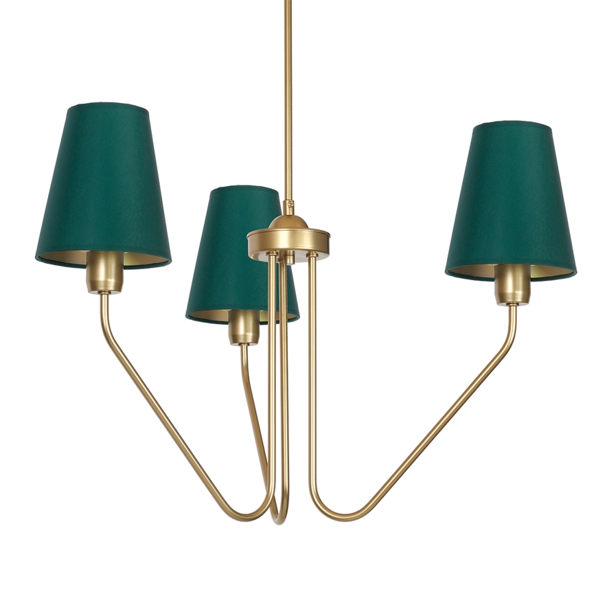 Hanglamp met vaste pendel VICTORIA 3xE27/60W/230V groen
