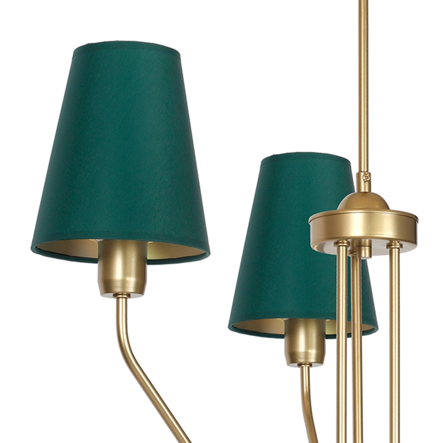 Hanglamp met vaste pendel VICTORIA 3xE27/60W/230V groen