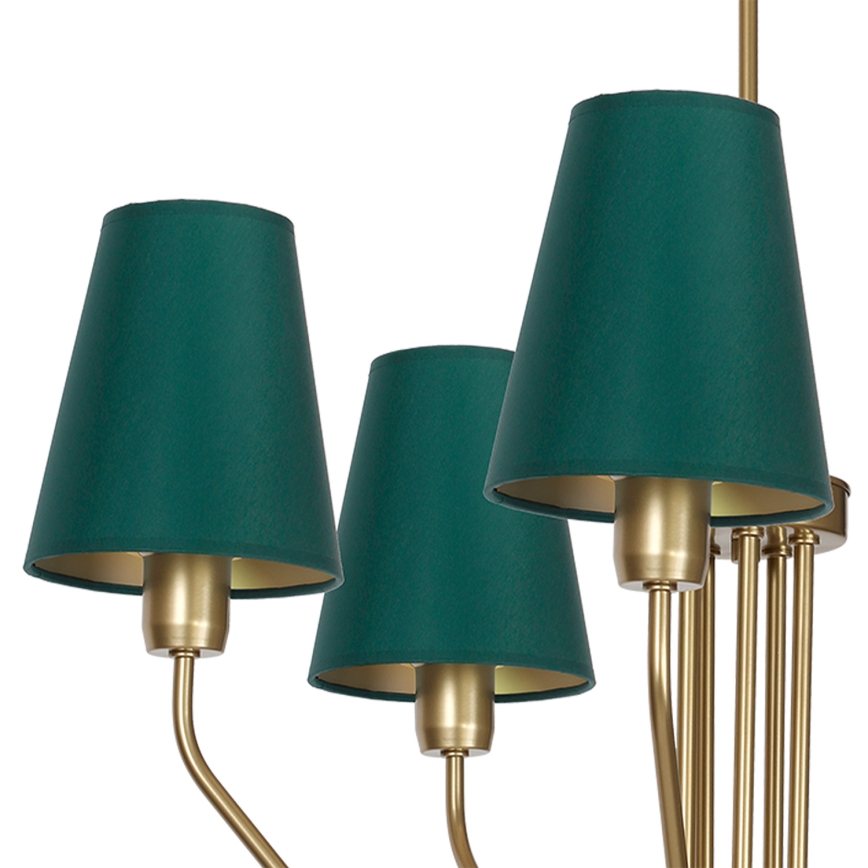 Hanglamp met vaste pendel VICTORIA 5xE27/60W/230V groen
