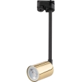 Hanglamp met vaste pendel voor 1-fase railsysteem TOP 1xGU10/10W/230V goud/zwart