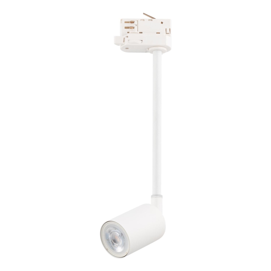 Hanglamp met vaste pendel voor een 3-fase rail systeem TOP 1xGU10/8W/230V wit