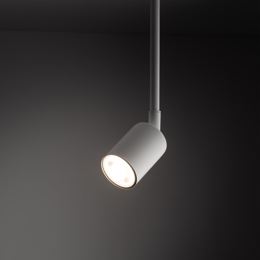 Hanglamp met vaste pendel voor 1-fase railsysteem TOP 1xGU10/10W/230V wit