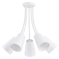 Hanglamp met vaste pendel WIRE WHITE 5xE27/60W/230V