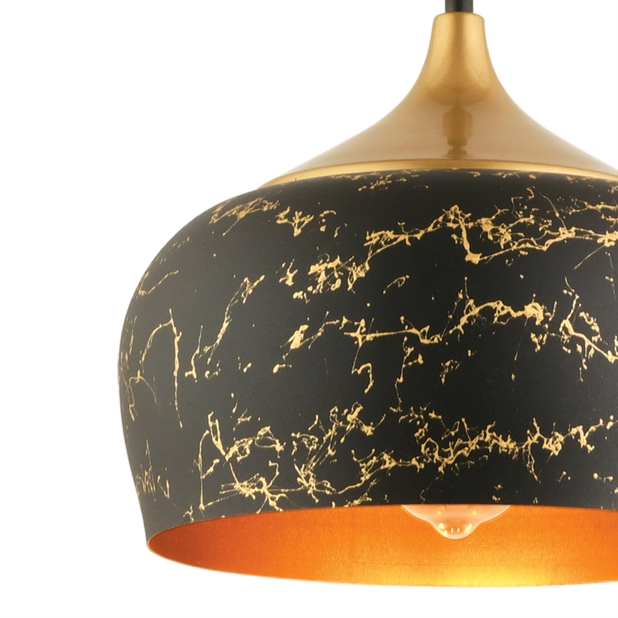 Hanglamp MONZA aan kabel 1x E27/40W/230V Ø 30 cm zwart/bronzen