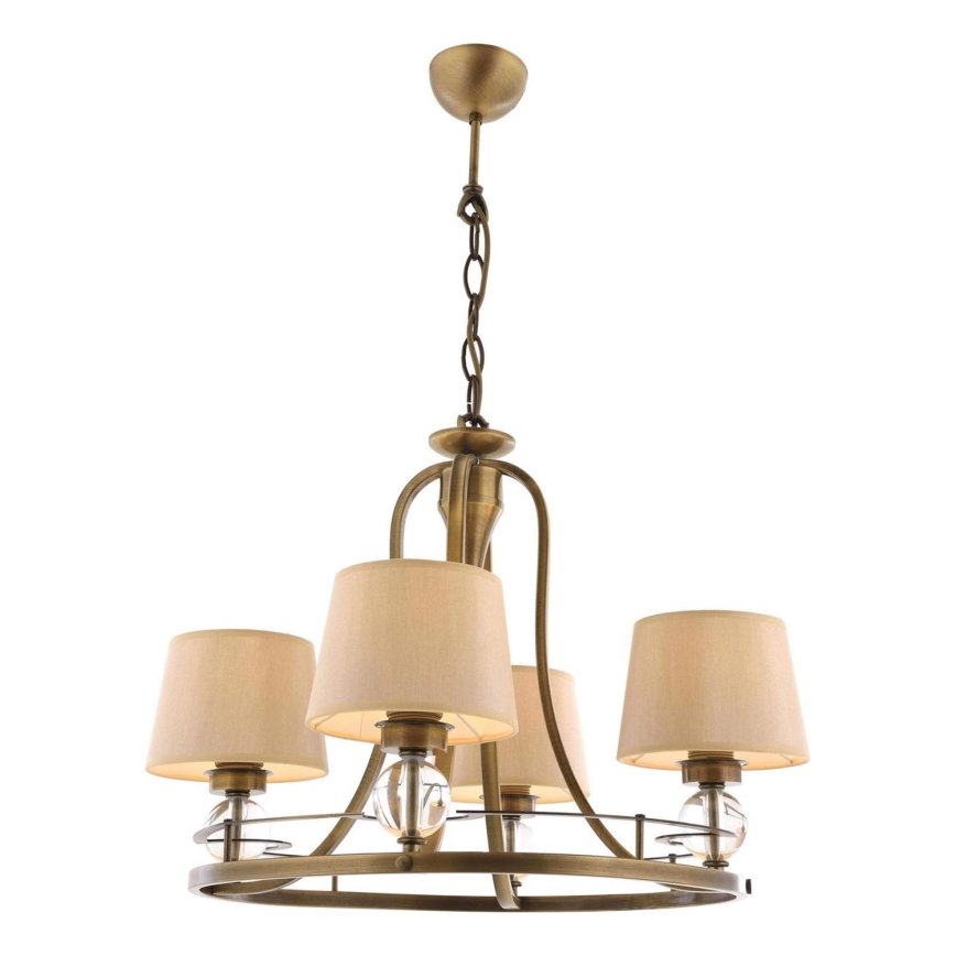 Hanglamp NARA 4xE27/40W/230V messing