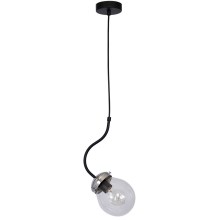 Hanglamp NATAN 1xE27/60W/230V zwart