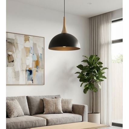 Hanglamp NAUTICA met kabel 1xGX53/12W/230V zwart