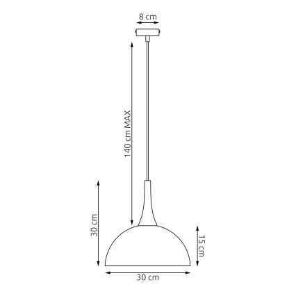 Hanglamp NAUTICA met kabel 1xGX53/12W/230V zwart