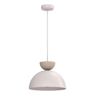Hanglamp NEVIS aan kabel 1xE27/15W/230V Ø 29 cm crème