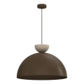 Hanglamp NEVIS met kabel 1x E27/15W/230V Ø 50 cm, bruin
