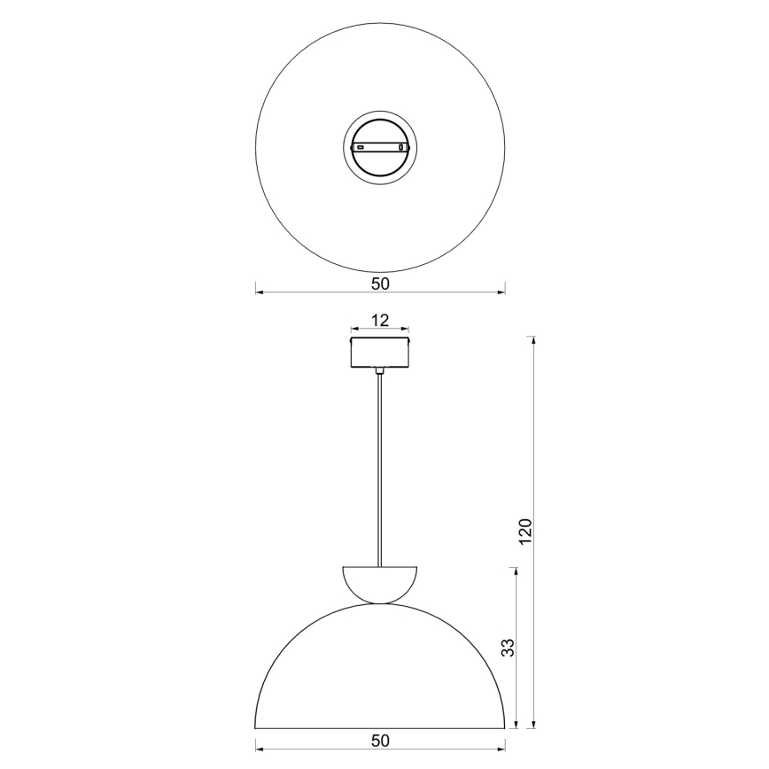 Hanglamp NEVIS met kabel 1x E27/15W/230V Ø 50 cm, bruin