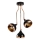 Hanglamp op staaf YILDO 3xE27/40W/230V zwart/koper