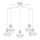 Hanglamp RING 5xE27/60W/230V spin wit