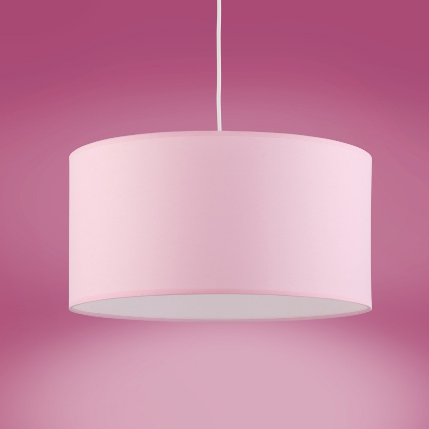 Hanglamp aan kabel RONDO KIDS 1xE27/15W/230V roze