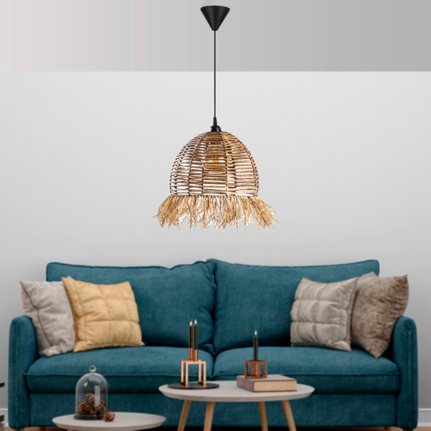 Hanglamp RUYO 1xE27/40W/230V bruin