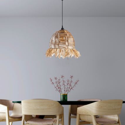 Hanglamp RUYO 1xE27/40W/230V bruin
