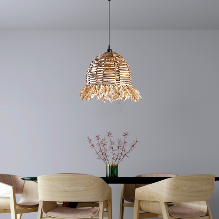 Hanglamp RUYO 1xE27/40W/230V bruin