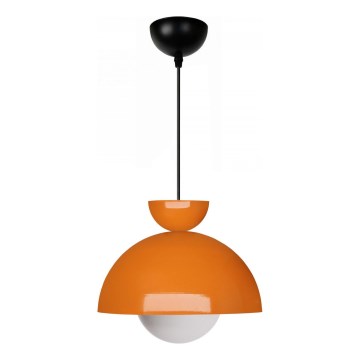 Hanglamp SALVA aan snoer 1xE27/15W/230V oranje