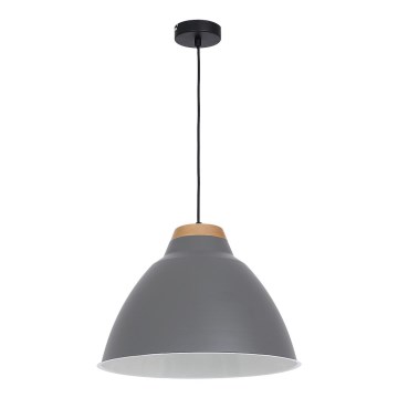 Hanglamp SKAL 1xE27/60W grijs