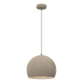 Hanglamp SOOL aan snoer 1xE27/15W/230V Ø 27 cm beige