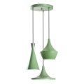Hanglamp TOM met kabel 3xE27/40W/230V groen