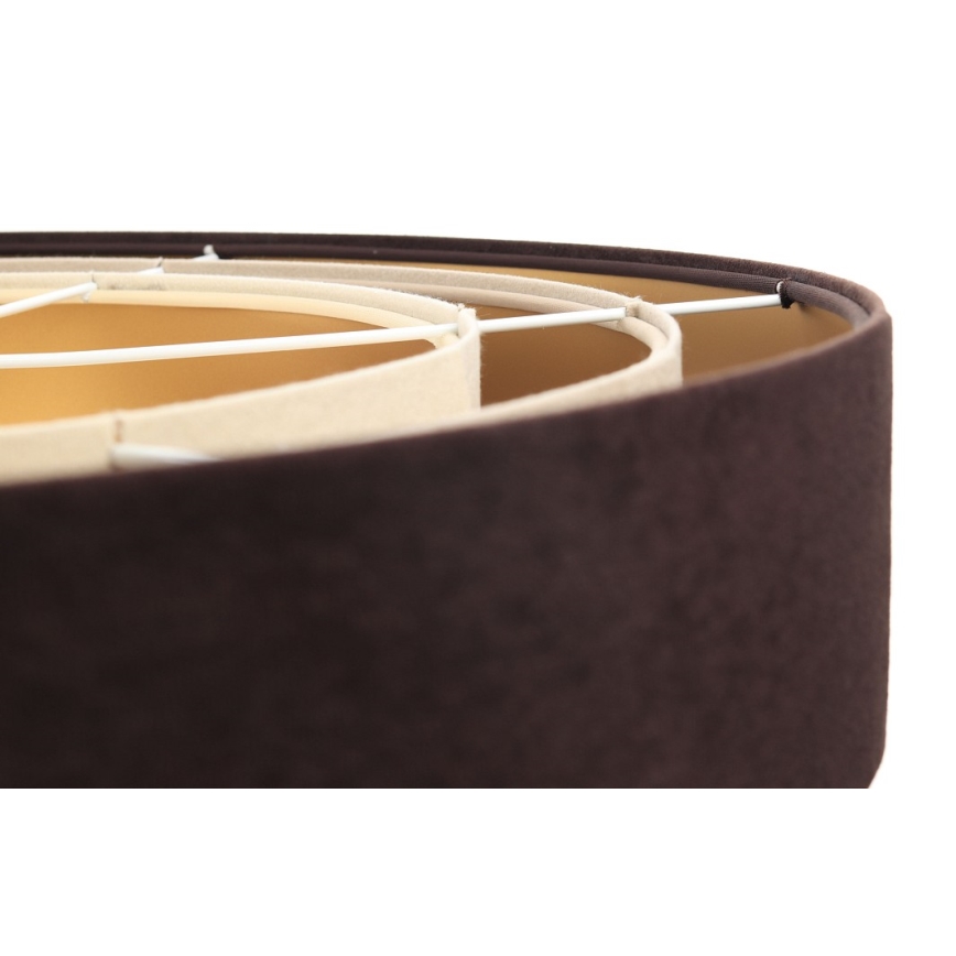 Hanglamp aan kabel TRINITI 1xE27/60W/230V bruin/beige/goud