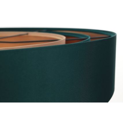 Hanglamp aan kabel TRINITI 1xE27/60W/230V groen/koper