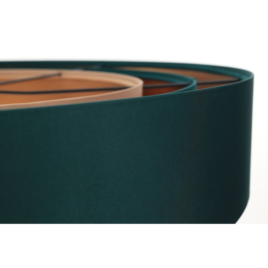 Hanglamp aan kabel TRINITI 1xE27/60W/230V groen/koper