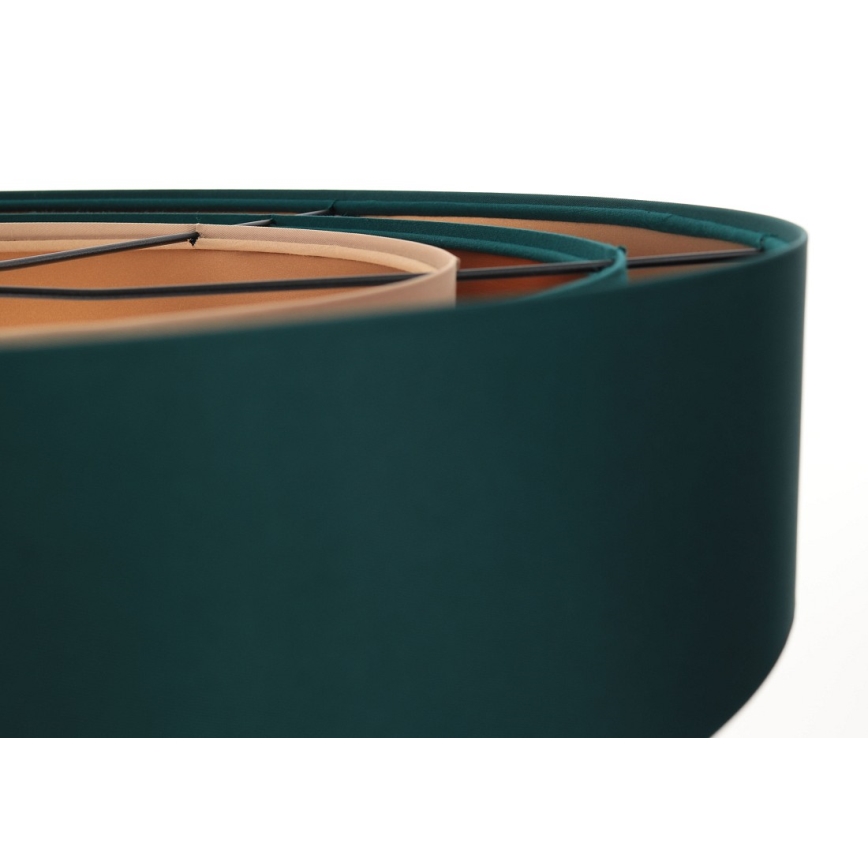 Hanglamp aan kabel TRINITI 1xE27/60W/230V groen/koper