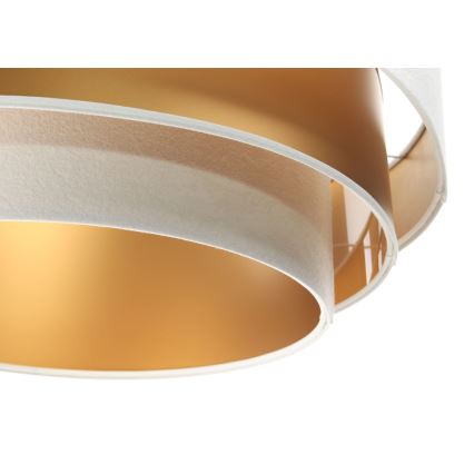 Hanglamp aan kabel TRINITI 1xE27/60W/230V wit/goud