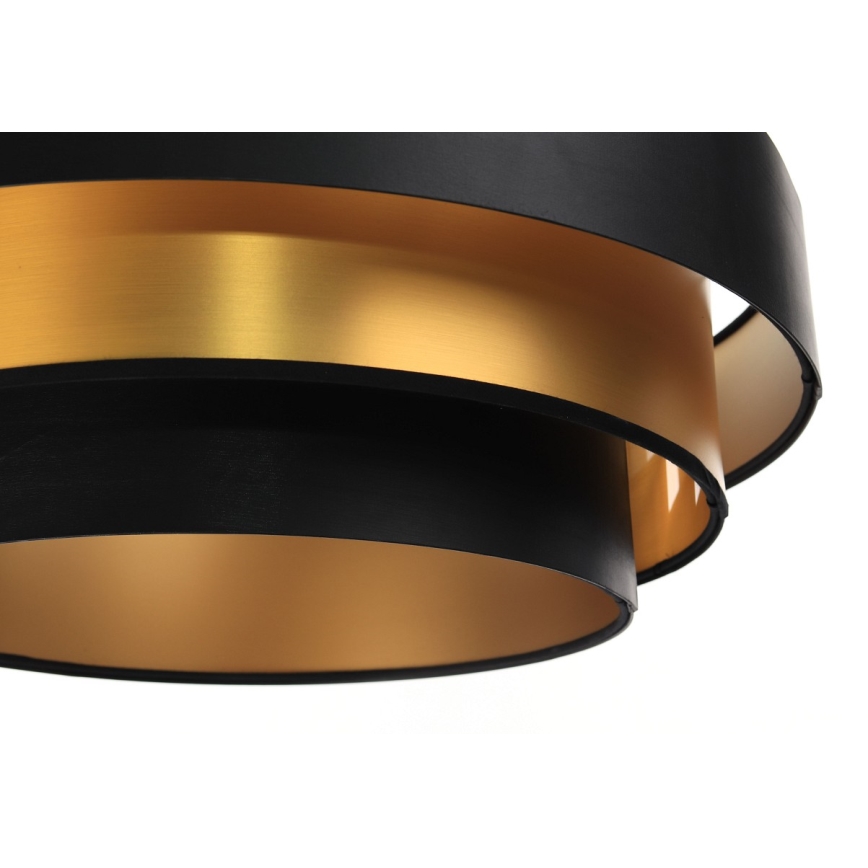 Hanglamp aan kabel TRINITI 1xE27/60W/230V zwart/goud