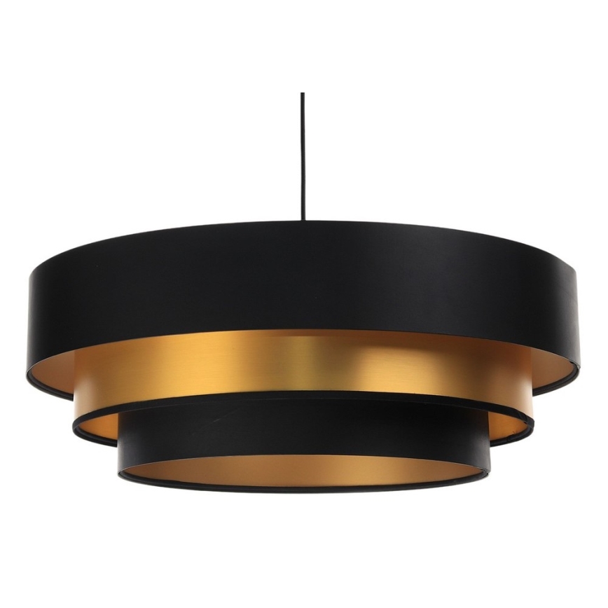 Hanglamp aan kabel TRINITI 1xE27/60W/230V zwart/goud