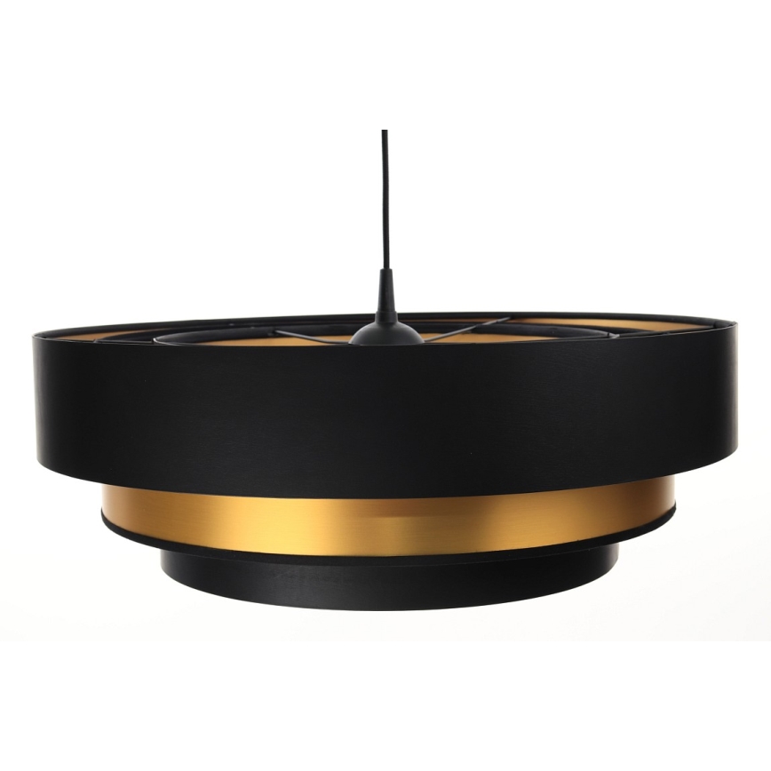 Hanglamp aan kabel TRINITI 1xE27/60W/230V zwart/goud