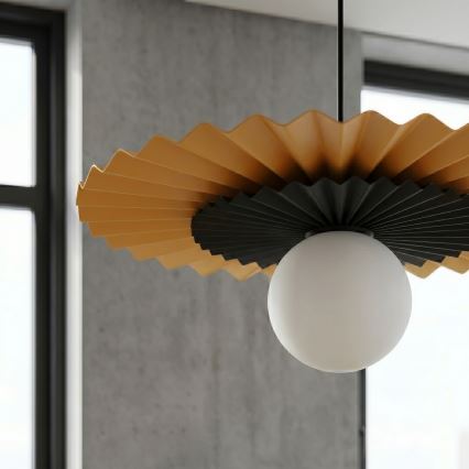 Hanglamp UMBRA aan kabel 1xG9/8W/230V zwart/oranje