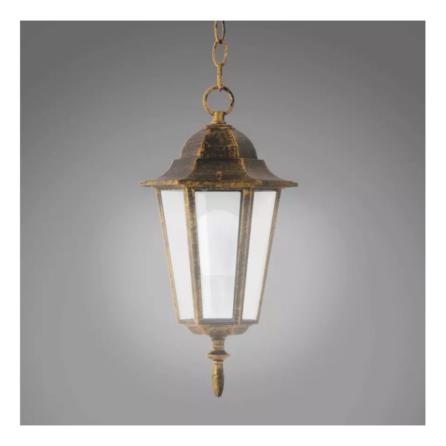 Hanglamp voor buiten 1xE27/20W/230V IP43 patina