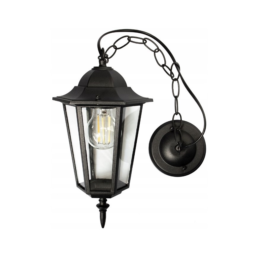 Hanglamp voor buiten 1xE27/20W/230V IP43 zwart