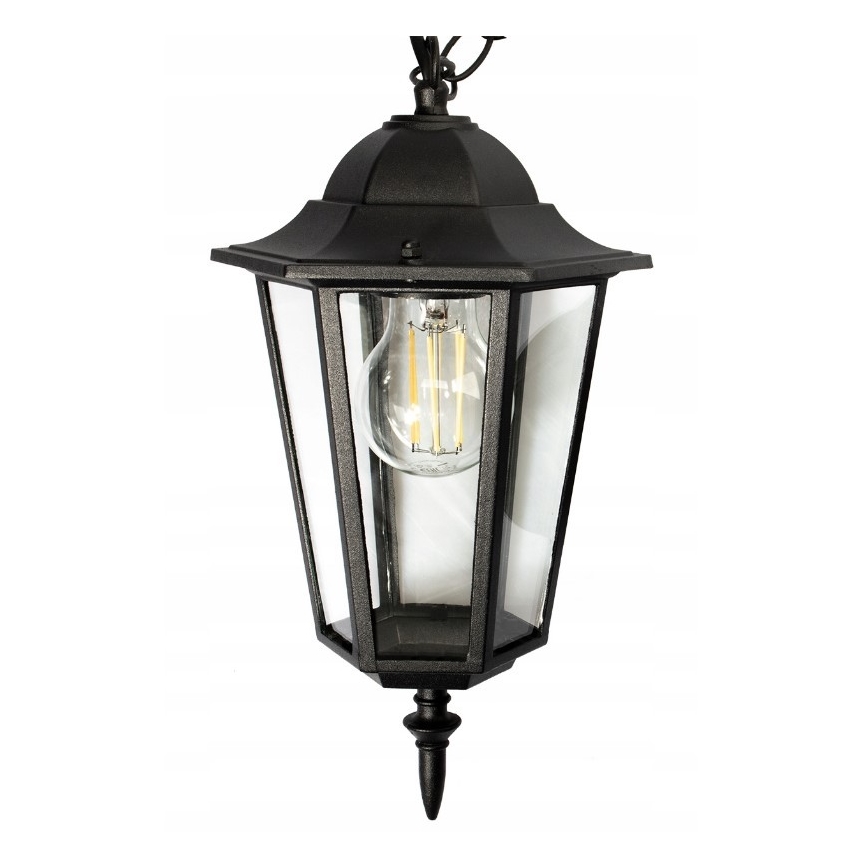 Hanglamp voor buiten 1xE27/20W/230V IP43 zwart