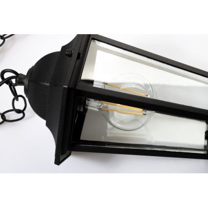 Hanglamp voor buiten 1xE27/20W/230V IP43 zwart